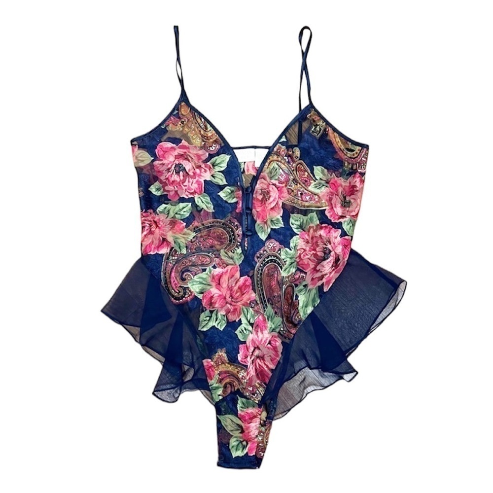 Vintage Gold Label Victoria’s Secret Lingerie One Piece Bodysuit Teddy